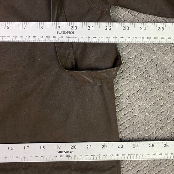 Vintage Outback Trading Company Co. Oilskin Duster Jacket Coat Men's Small Waxed - Picture 12 of 14